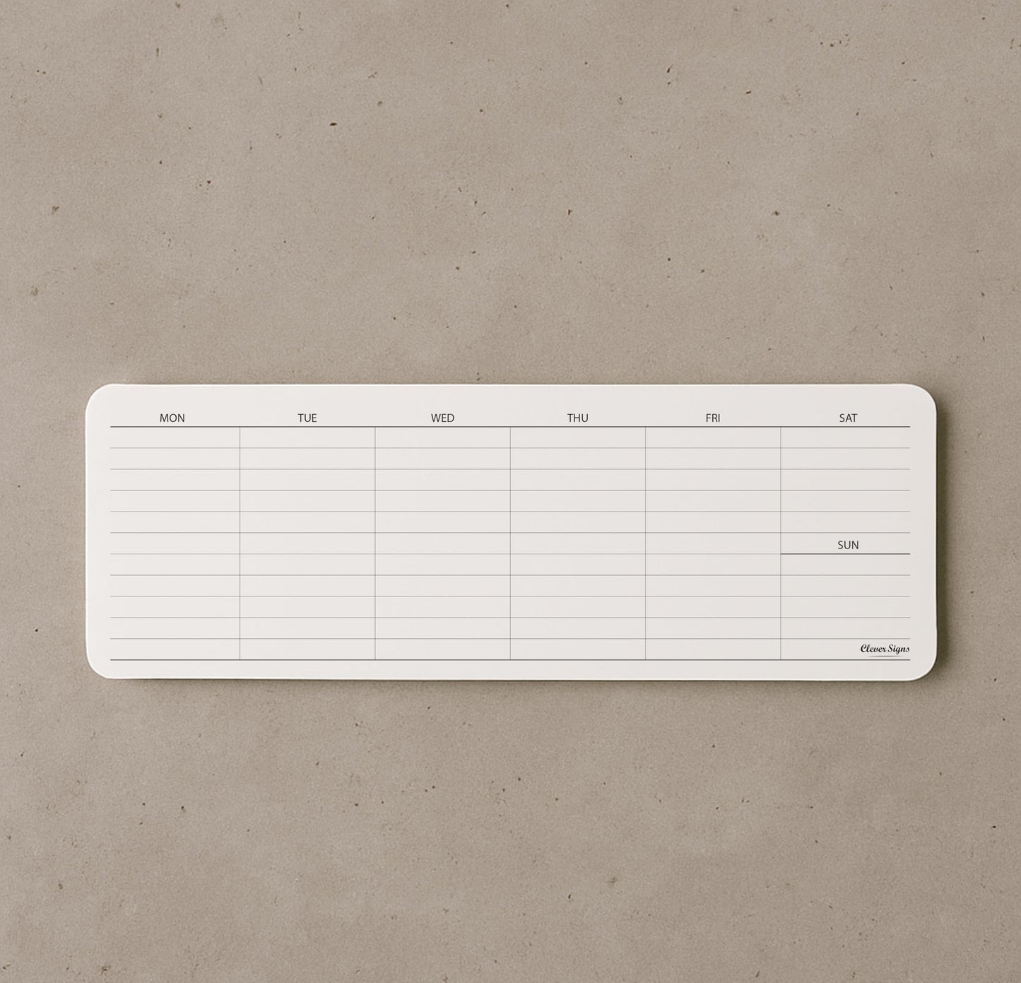 Weekly Planner Pad, Weekly To Do List Notepad, Tear Off Undated Weekly Planner Notepad, 2 Pack, 50 Sheet Each, 4,2" X 11,7", Premium Thick Paper with Cardboard Back Support, Weekly Desk Planner by CLEVER SIGNS