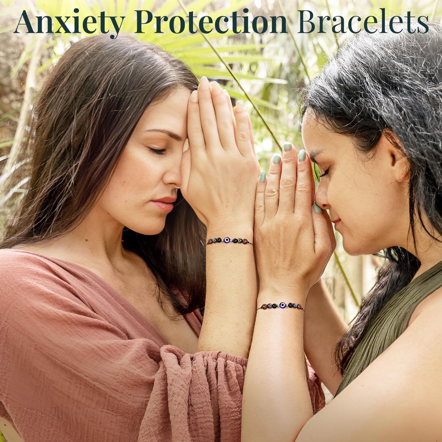 ZOKCC Crystal Healing Bracelets Gifts for Women: Mothers Day Gifts for Mom - Spiritual Natural Stone Empath Protection Bracelets Birthday Graduation Gifts for Friends Sister Mom Daughter