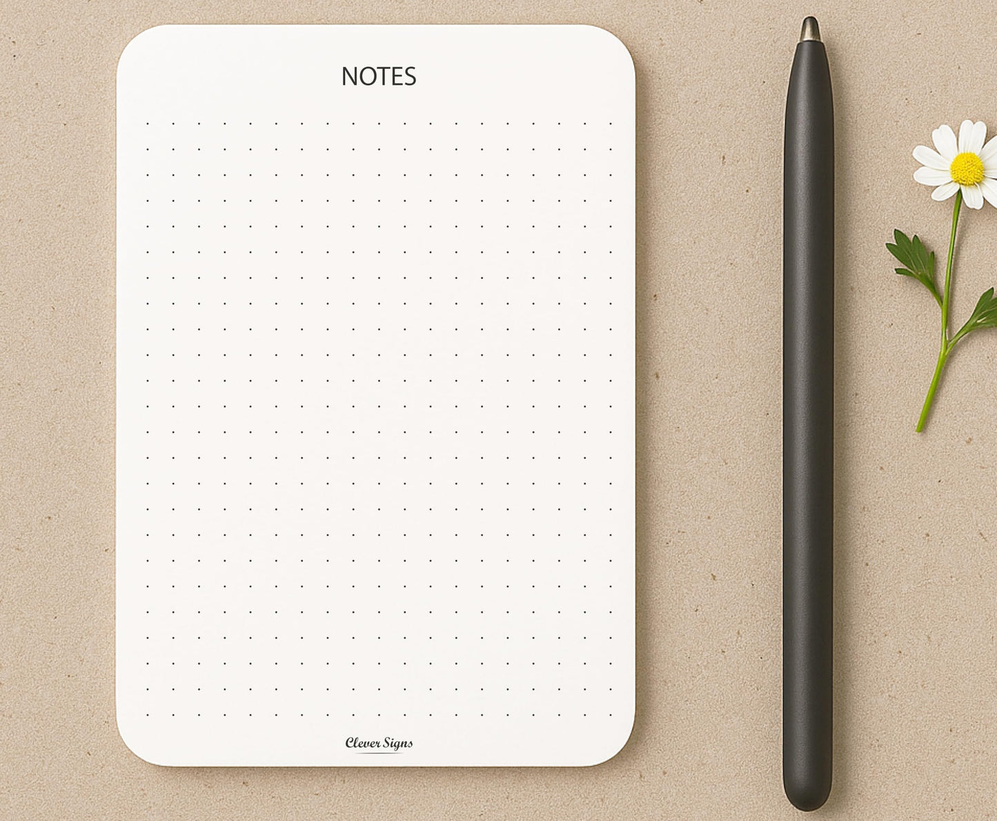 CLEVER SIGNS Memo Pads A6 Size (5.8" x 4.1") – 4-Pack, 50 Sheets Each, Premium Quality Paper with Cardboard Back Support – Perfect for Planning, Note-taking, Journaling, and Organizing