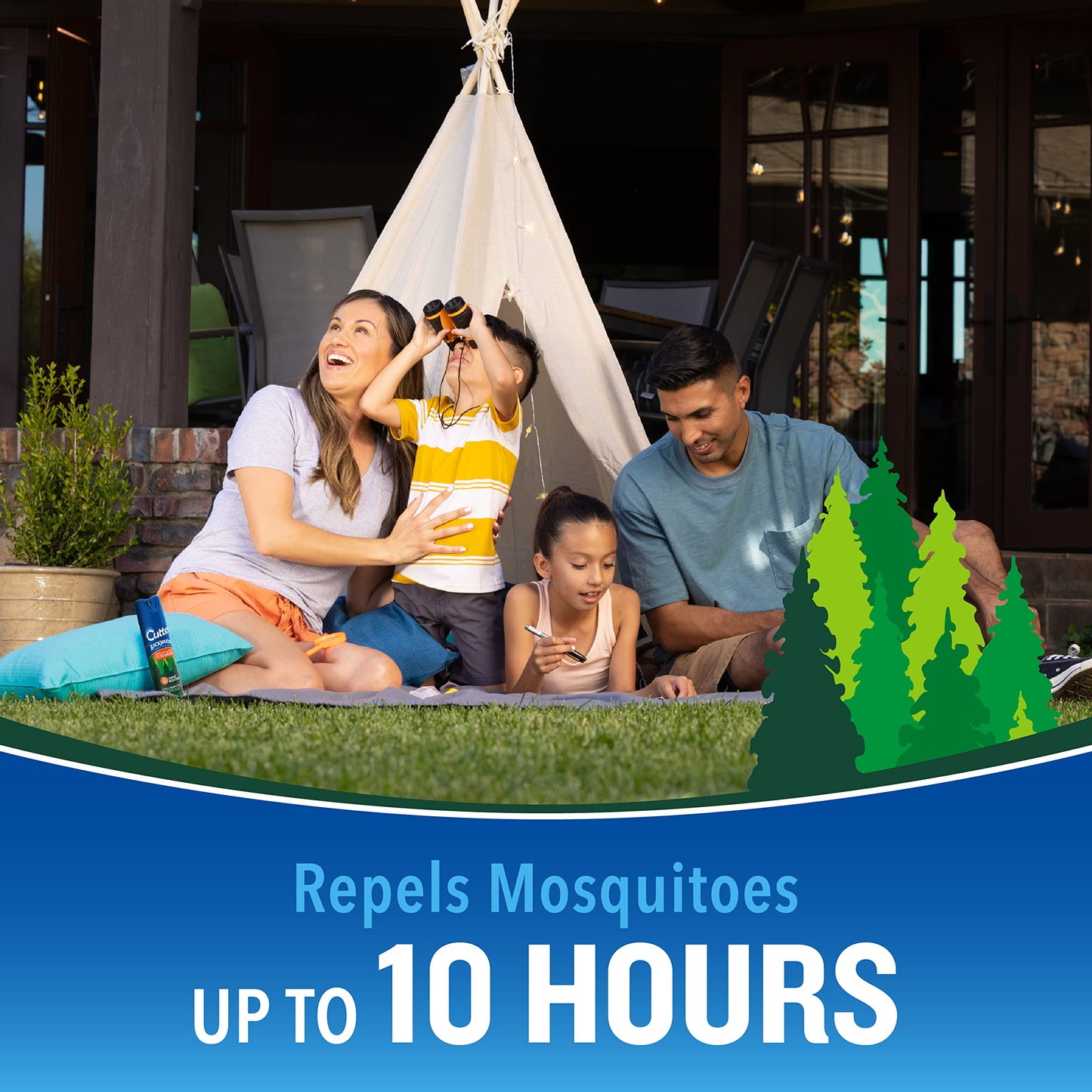 Cutter Backwoods Insect Repellent, Mosquito Repellent, 25% DEET, Sweat Resistent, 6 Ounce (Aerosol Spray)