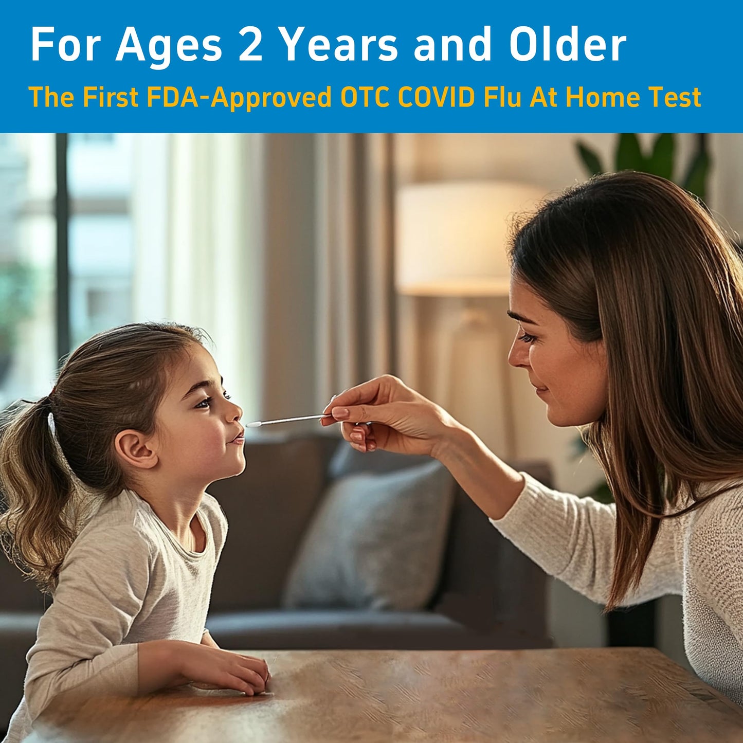 Healgen Rapid Check COVID-19, Flu A&B Antigen Test Kit, The First FDA Authorized OTC 3-in-1 Flu & COVID Home Test, Easy to Read Dual Windows, Results in 15 Mins, 4 Test
