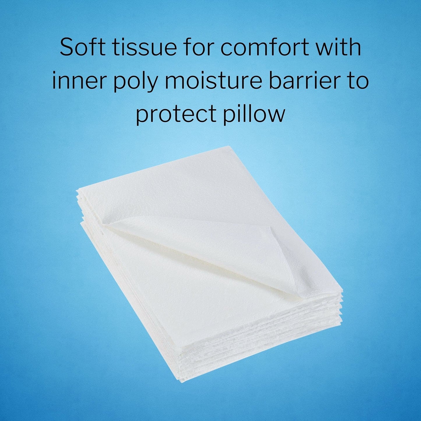 McKesson Disposable Pillow Case Covers [400 Count] Bulk Pillowcase, Single-Use for Medical Hospital Travel, Standard Size, White, 21 in x 30 in