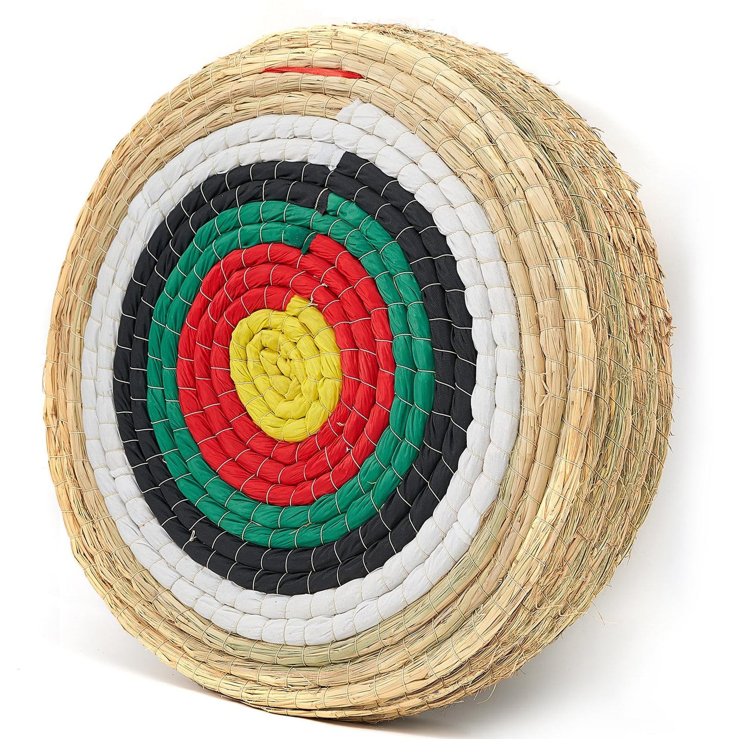 Swatlo Archery Target 20Inch Round Straw Archery Targets for Backyard, Traditional Hand-Made Crossbow Target, Bow Targets Archery (7 Layer Green)