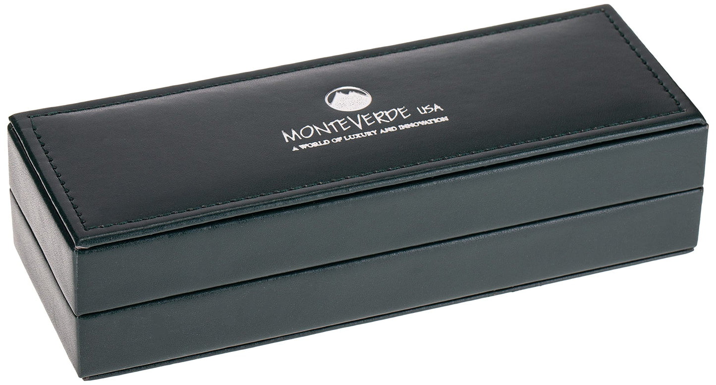 Monteverde Invincia Nebula Fountain Pen - Broad Nib, Multi-Color Plating, Premium Writing Instrument