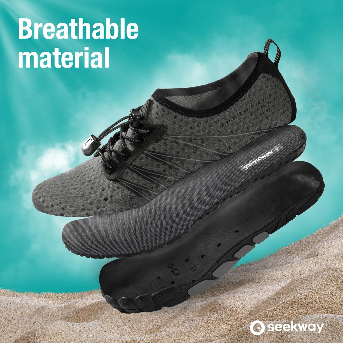 SEEKWAY Water Shoes Men Women Adult Quick-Dry Aqua Sock Barefoot for Beach Swim River Pool Lake Hiking Kayaking Surfing
