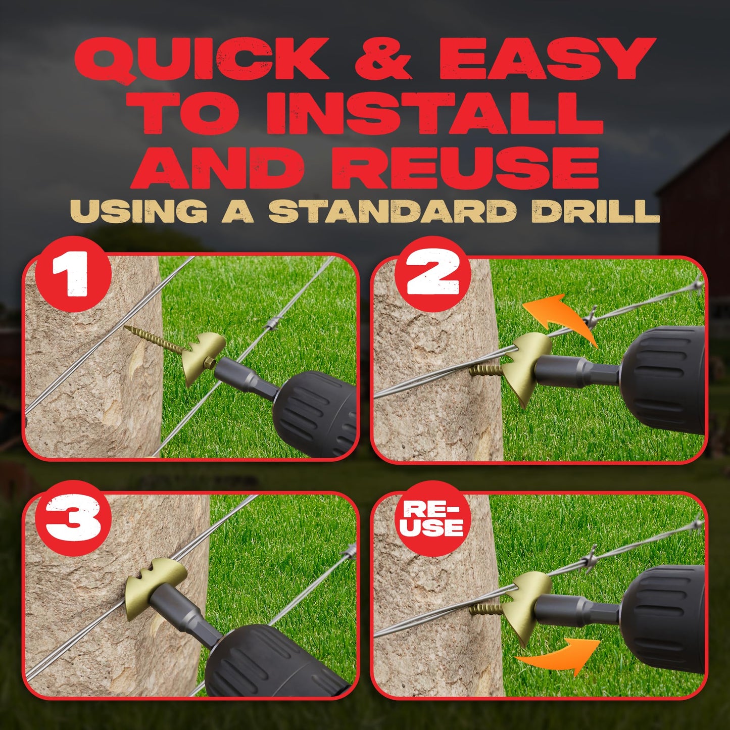 Cat’s Claw Fasteners 1.5 inch for Hardwoods | 170 Count Replaces The Common Fencing Staple | Installs Fast with a Power Drill | 4 Times Stronger Than a Staple