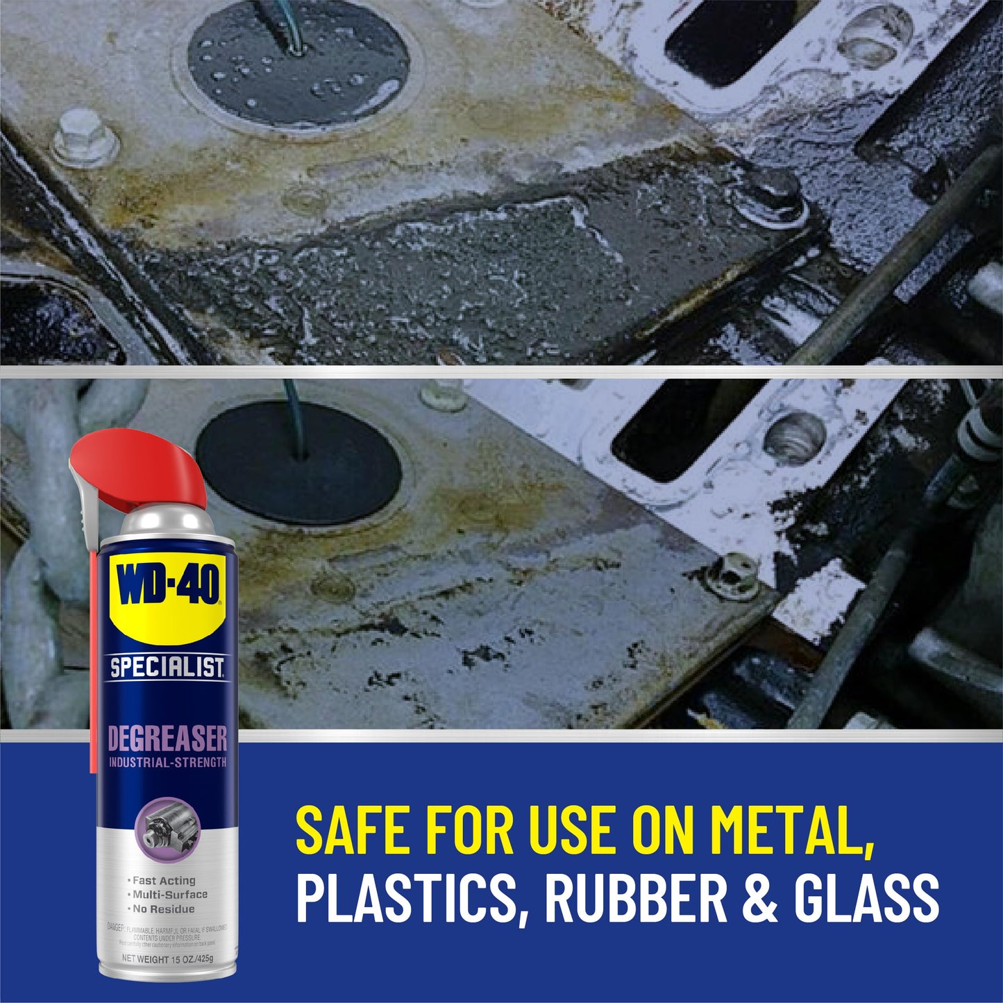 WD-40 Specialist Degreaser, Industrial-Strength, 15 OZ [6-Pack]