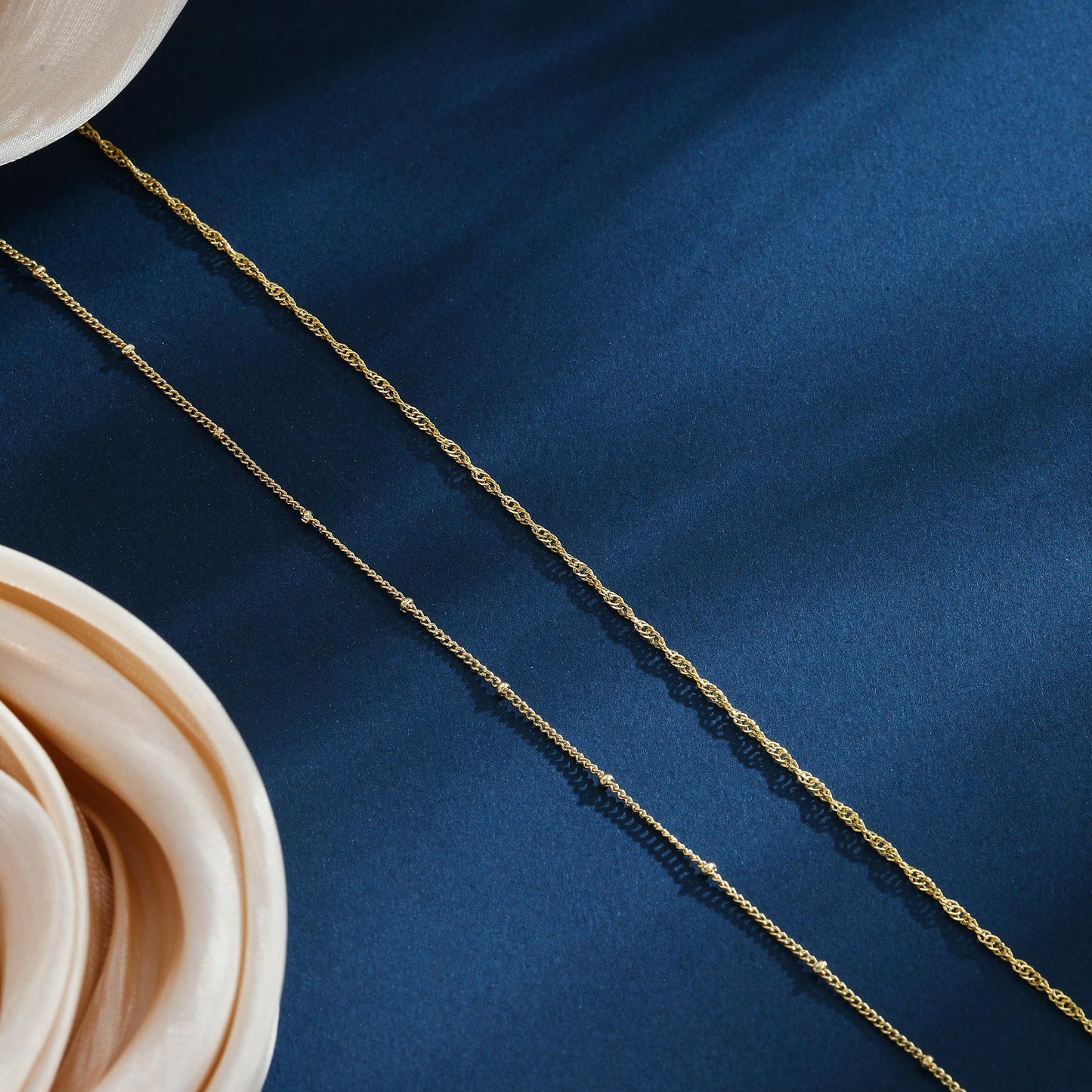 Waist Chain for Women 14K Gold Plated Waist Beads Chains Layered Twist Rope Satellite Link Gold Belly Chain Belly Belt Body Chains Adjustable Sexy Bikini Body Jewelry Daily Belts Gifts for Women