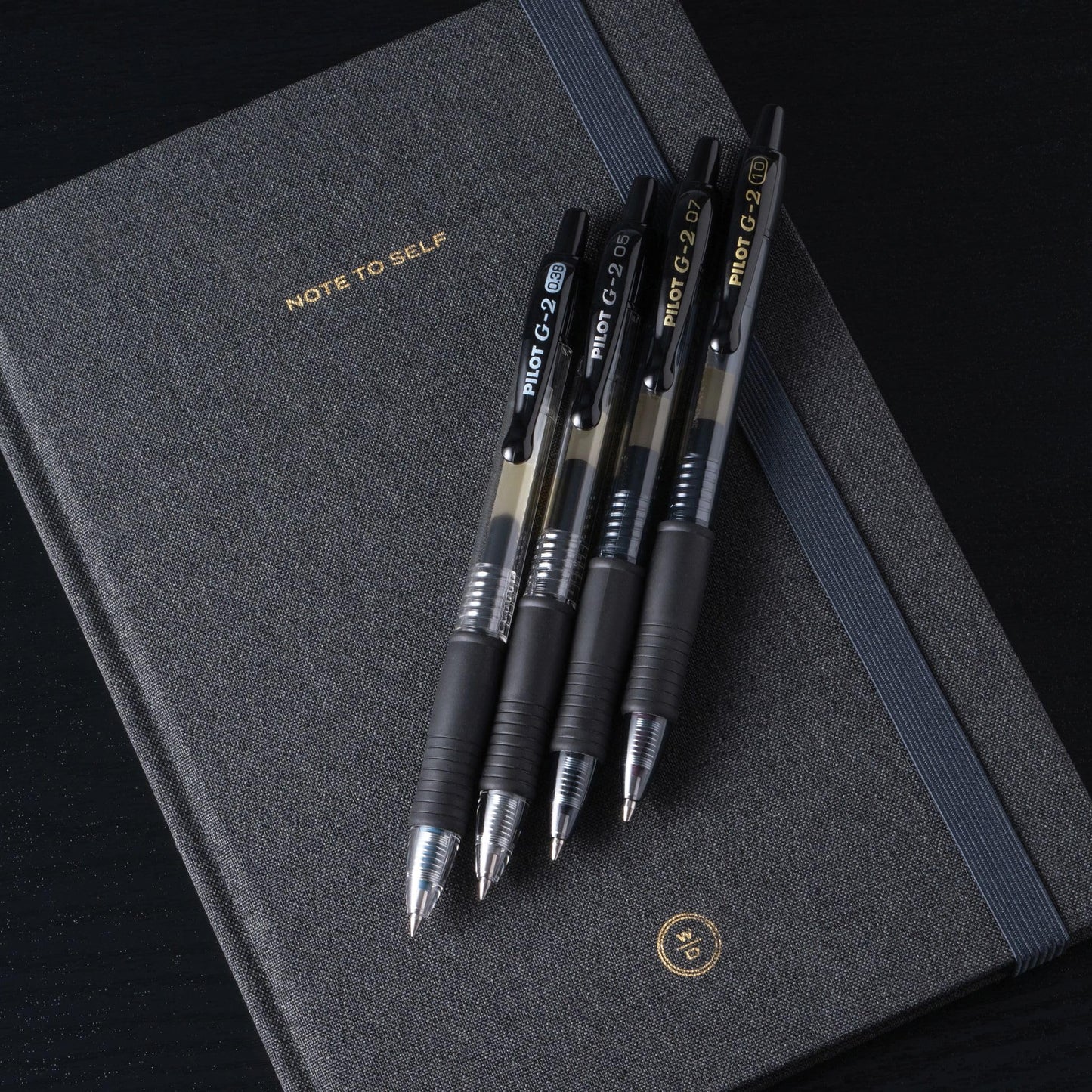 PILOT G2 Premium Refillable & Retractable Rolling Ball Gel Pens, Bold Point, Black Ink, 12-Pack (31256)