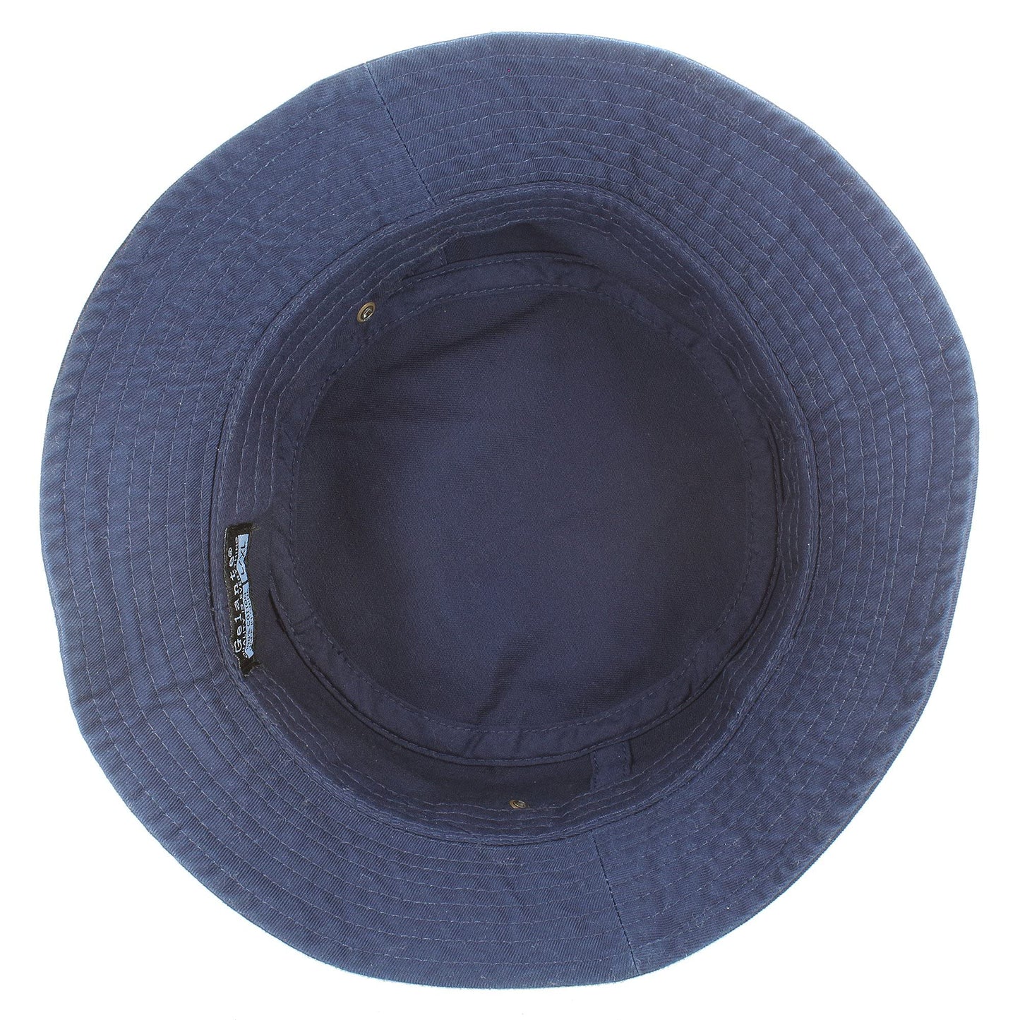 Gelante Solid Color 100% Cotton Bucket Hat for Women and Men Packable Travel Summer Beach Hat 1900-Navy-S/M