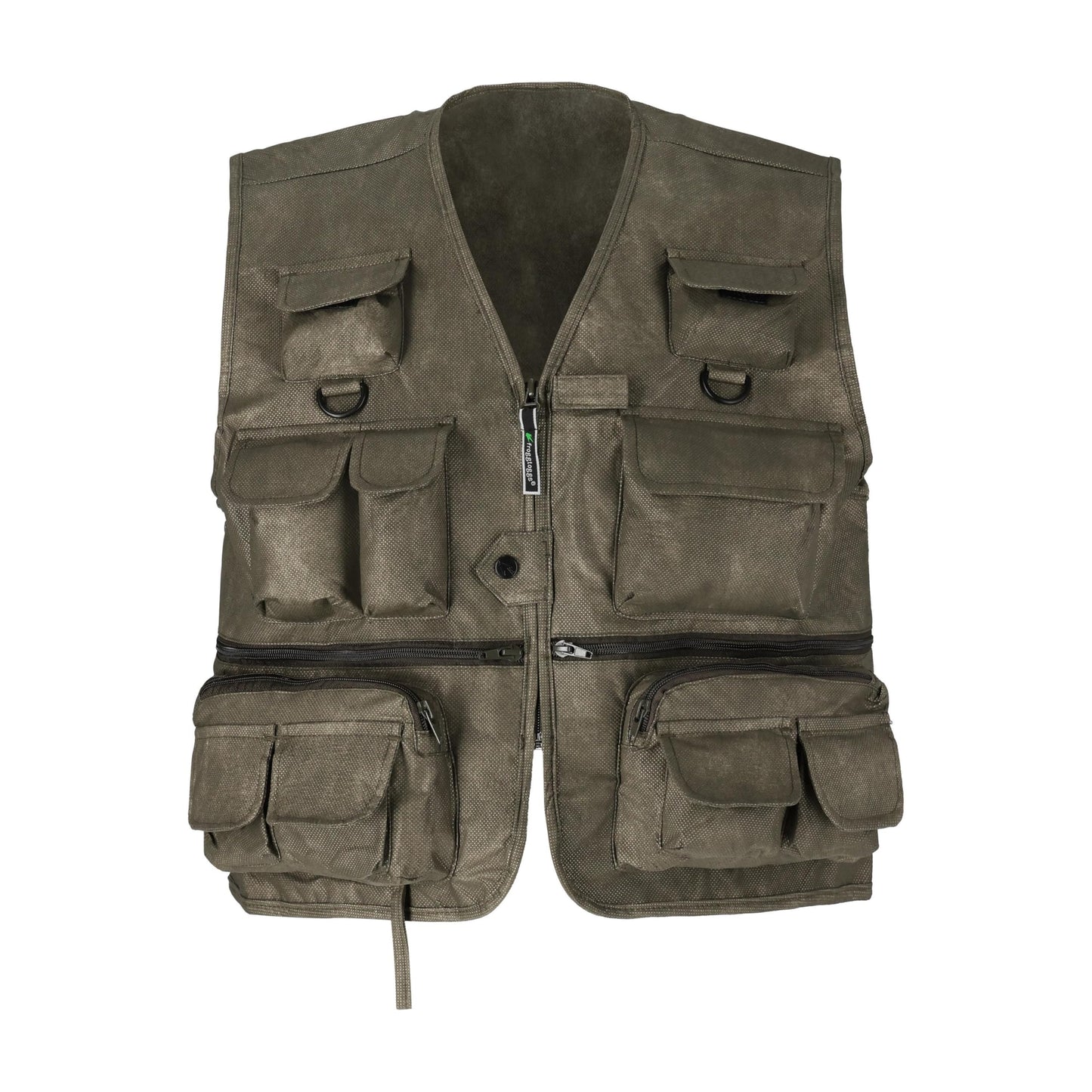 FROGG TOGGS Cascades Classic50, Lightweight and Breathable Fly Fishing Vest, Stone, Medium