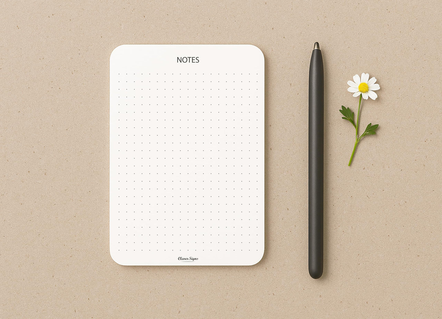 CLEVER SIGNS Memo Pads A6 Size (5.8" x 4.1") – 4-Pack, 50 Sheets Each, Premium Quality Paper with Cardboard Back Support – Perfect for Planning, Note-taking, Journaling, and Organizing