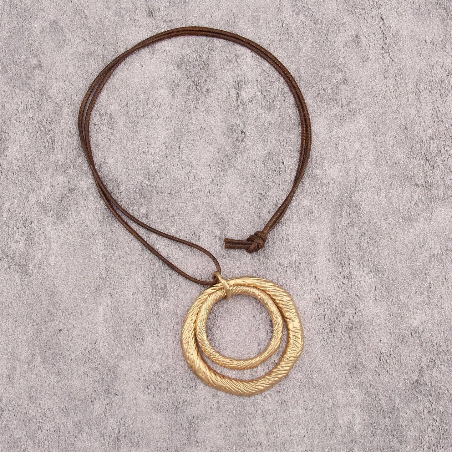 joymiao Long Boho Necklace for Women Funky Boho Pendant Necklace Chunky Gold Double Pendant Vintage Hippie Jewelry