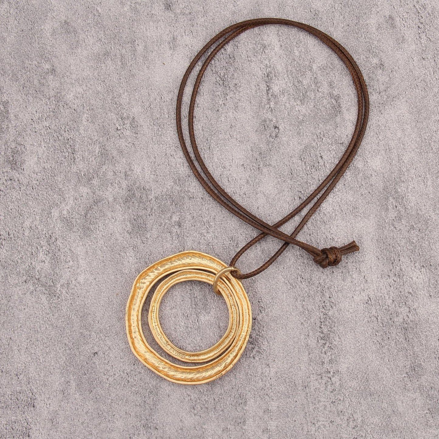 joymiao Long Boho Necklace for Women Funky Boho Pendant Necklace Chunky Gold Double Pendant Vintage Hippie Jewelry