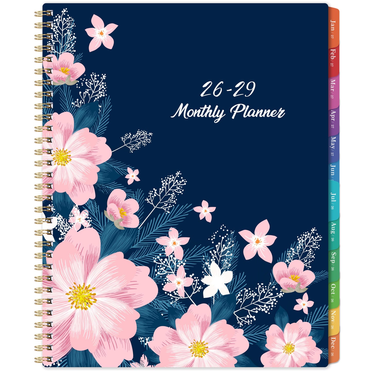 2026-2029 Monthly Planner - July 2026 - June 2029, 3 Year Months Planner, 9" x 11", Notes Pages, 36 Colorful Monthly Tabs, Back Pocket