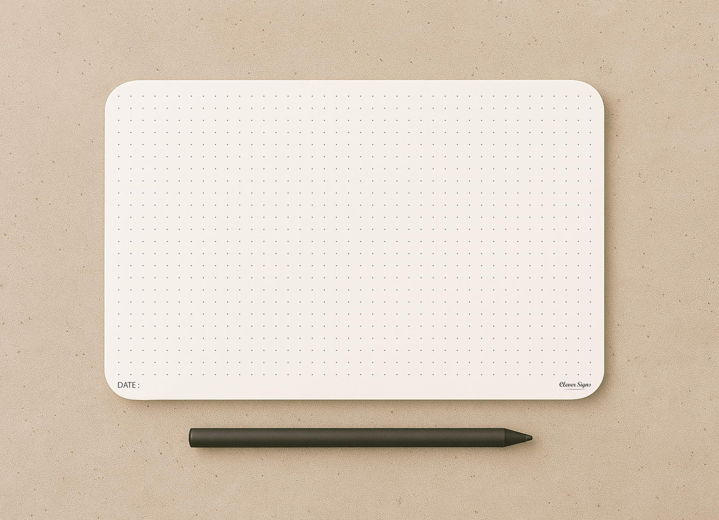 CLEVER SIGNS A5 Dot Grid Notepad – 2 Pack (5.8" x 8.3") – Medium Dotted Memo Desk Pads, Premium Paper with Cardboard Back Support – Mouse Pad Notepad, Ideal for Note-Taking, Planning, Sketching & Journaling