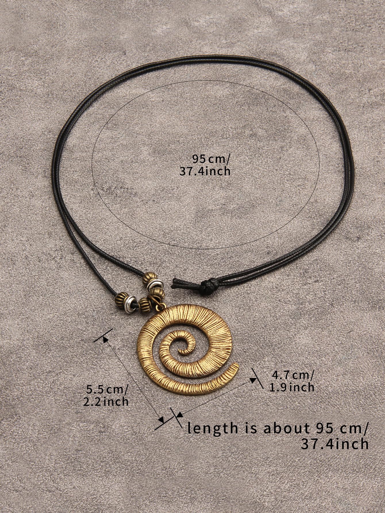 joymiao Bohemian Necklaces for Women Handmade Leather Necklace Long Boho Pendant Hippie Choker Necklace for Women Boho Style Jewelry