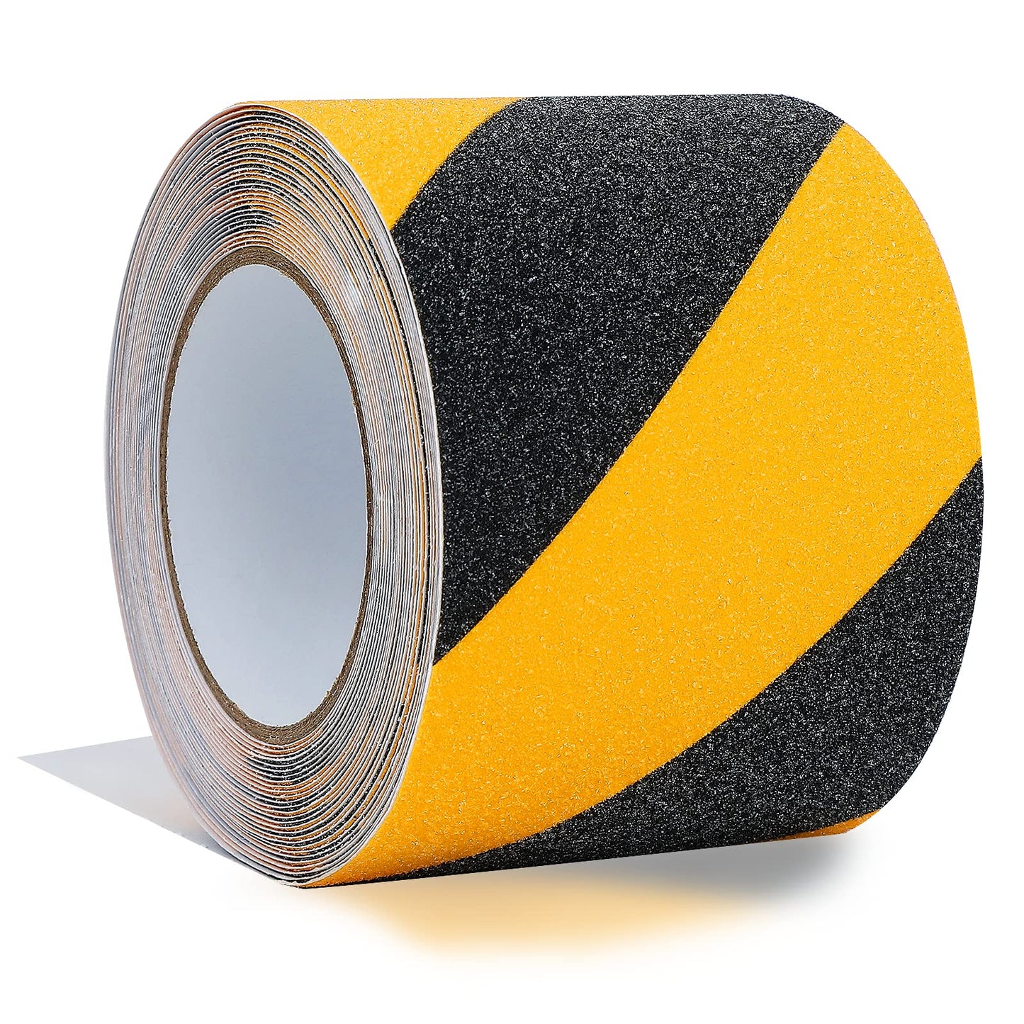 COSIMIXO 4" x 35Ft Black&Yellow Heavy Duty Anti Slip Tape for Stairs Outdoor/Indoor Waterproof Grip Tape Safety Non Skid Roll for Stair Steps Traction Tread Staircases Anti-Slip Strips…