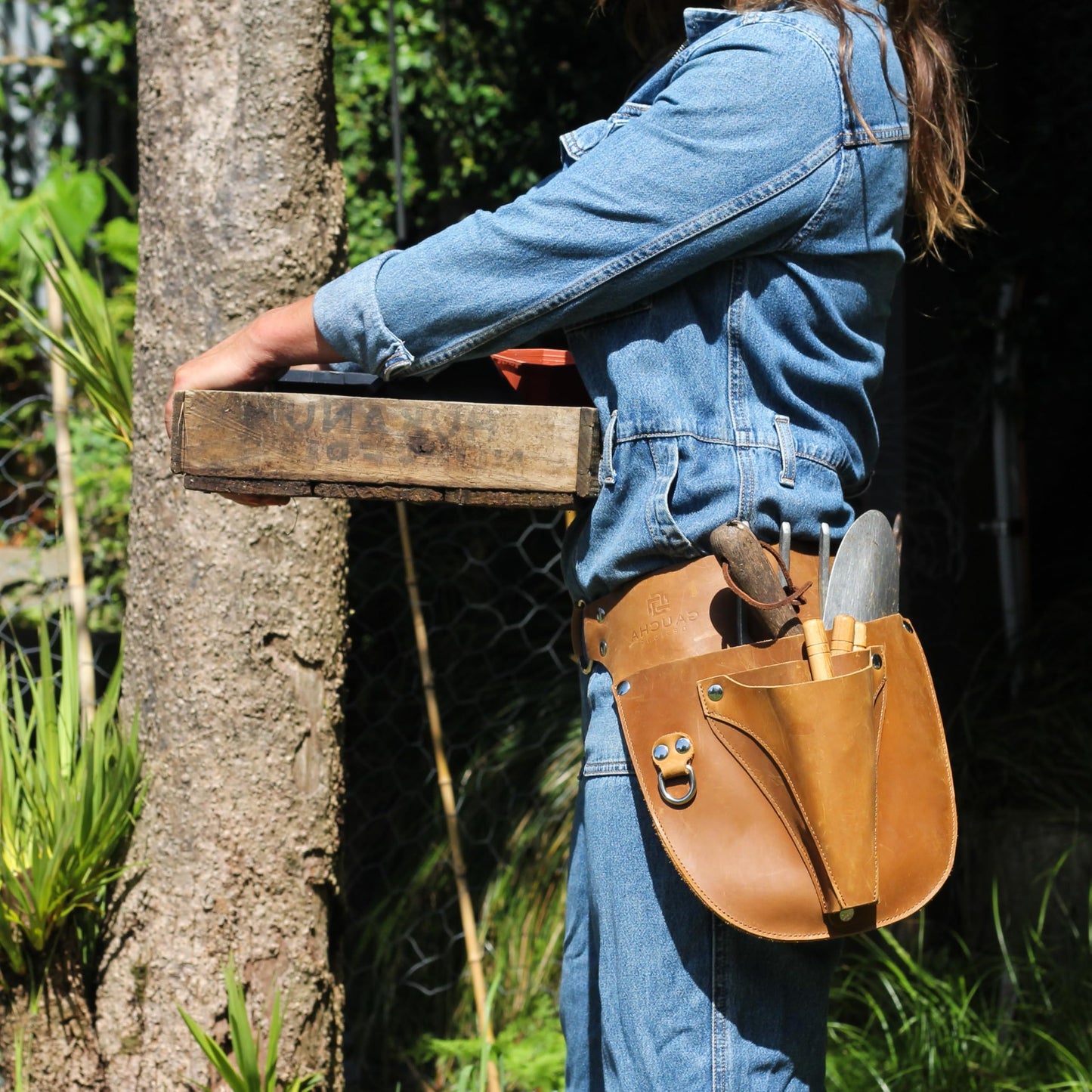 Leather Garden Tool Belt -Gardening Holster -Gift for Gardeners, Florists