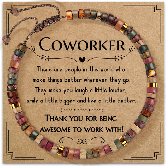 ZOKCC Inspirational Gifts Bracelets for Women: Healing Natural Stone Bracelets - Birthday Christmas Day Friendship Gifts for Women Friends Sister Bestie - Thank You Gift for Teacher Coworker
