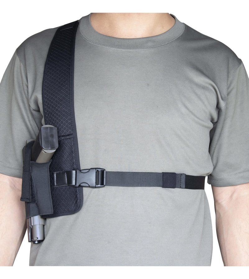HOGIKUO Universal Shoulder Holster，Chest Holster,Concealed Shoulder Holster for Men,Fits 1911,M&P Shield 9mm, Glock 19,Sig P365,S&W Bodyguard and More（Left Hand）