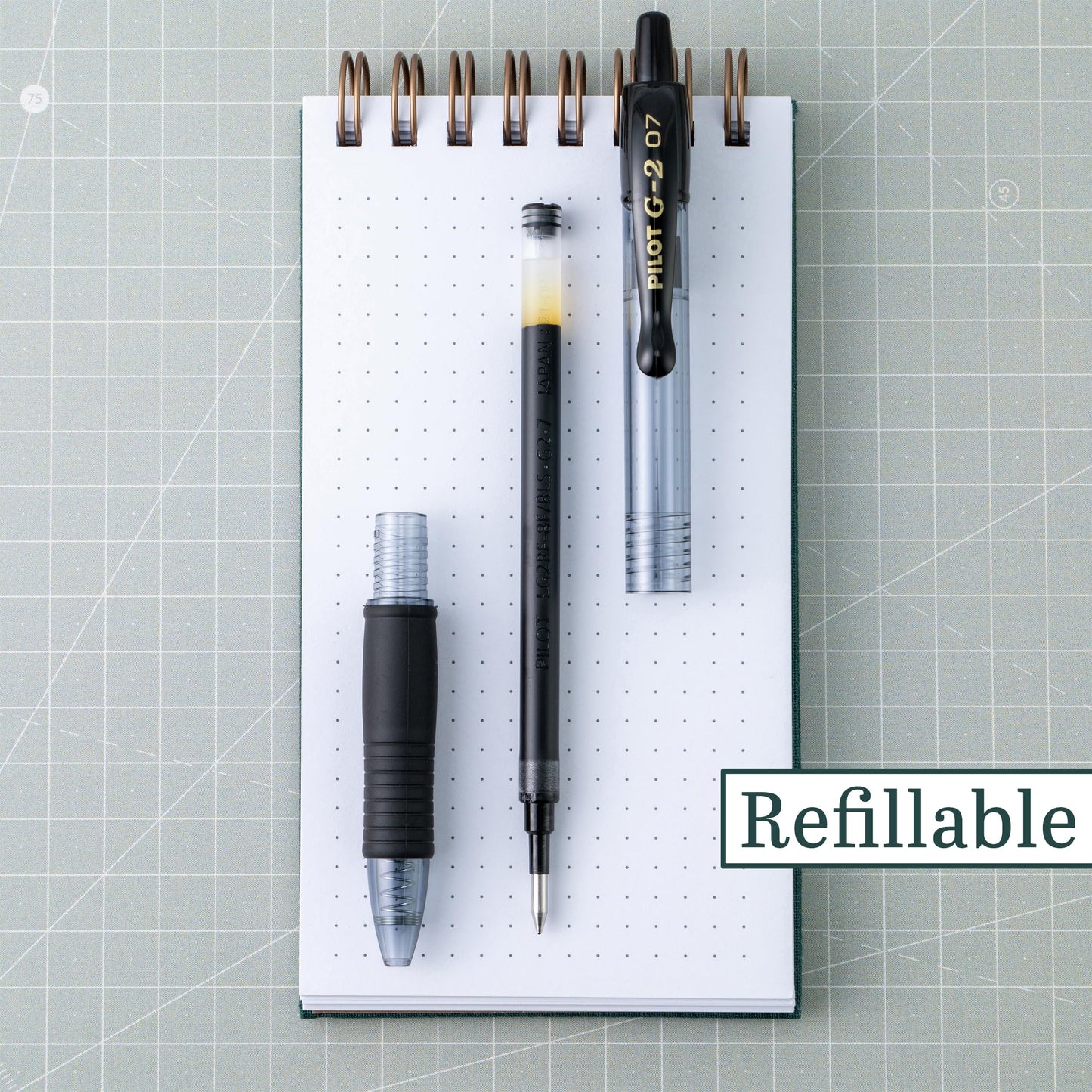 PILOT G2 Premium Refillable & Retractable Rolling Ball Gel Pens, Fine Point, Black Ink, 12 Count (Pack of 1) (31020)