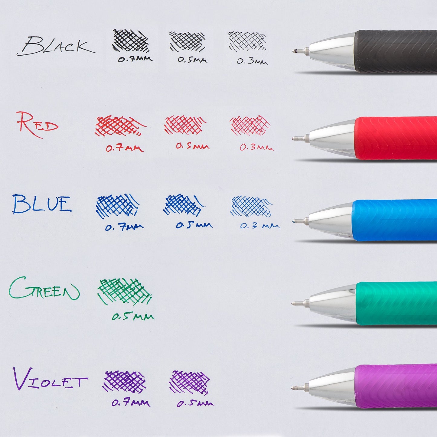 PENBLN75C - Pentel EnerGel Needle Tip Liquid Gel Ink Pens