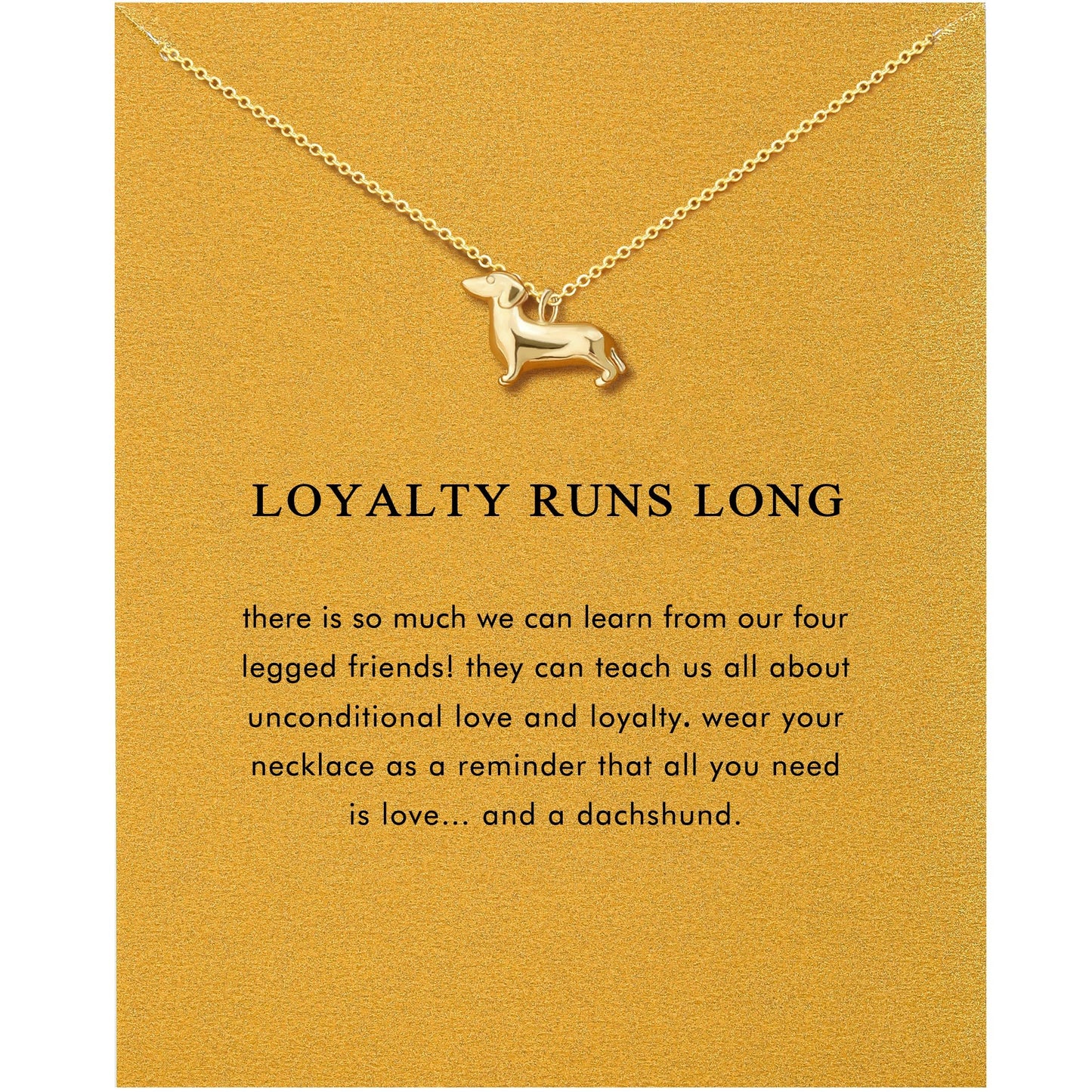 OBSUN Dachshund Gifts for Women Wiener Dog Gifts Cute Dachshund Necklace Weenie Dog Accessories for Women (Dachshund)