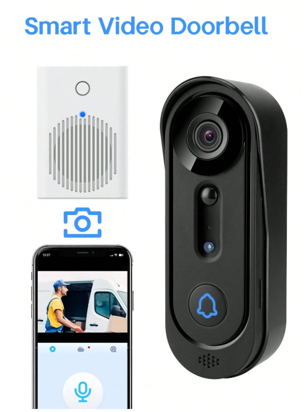 Wireless Smart Video Doorbell Camera